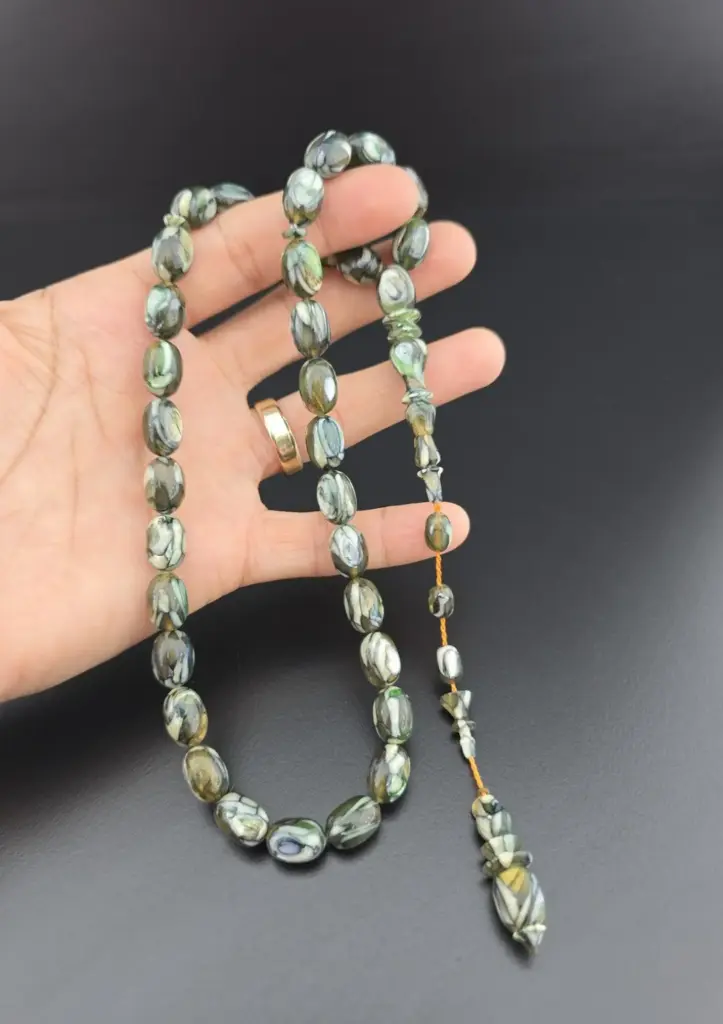 Diver Master Signed 1st Class Workmanship French Galalith Rosary - 2