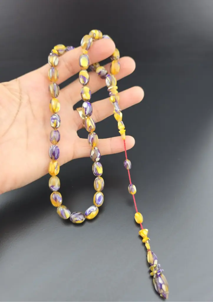 Diver Master Signed 1st Class Workmanship French Galalith Rosary - 6