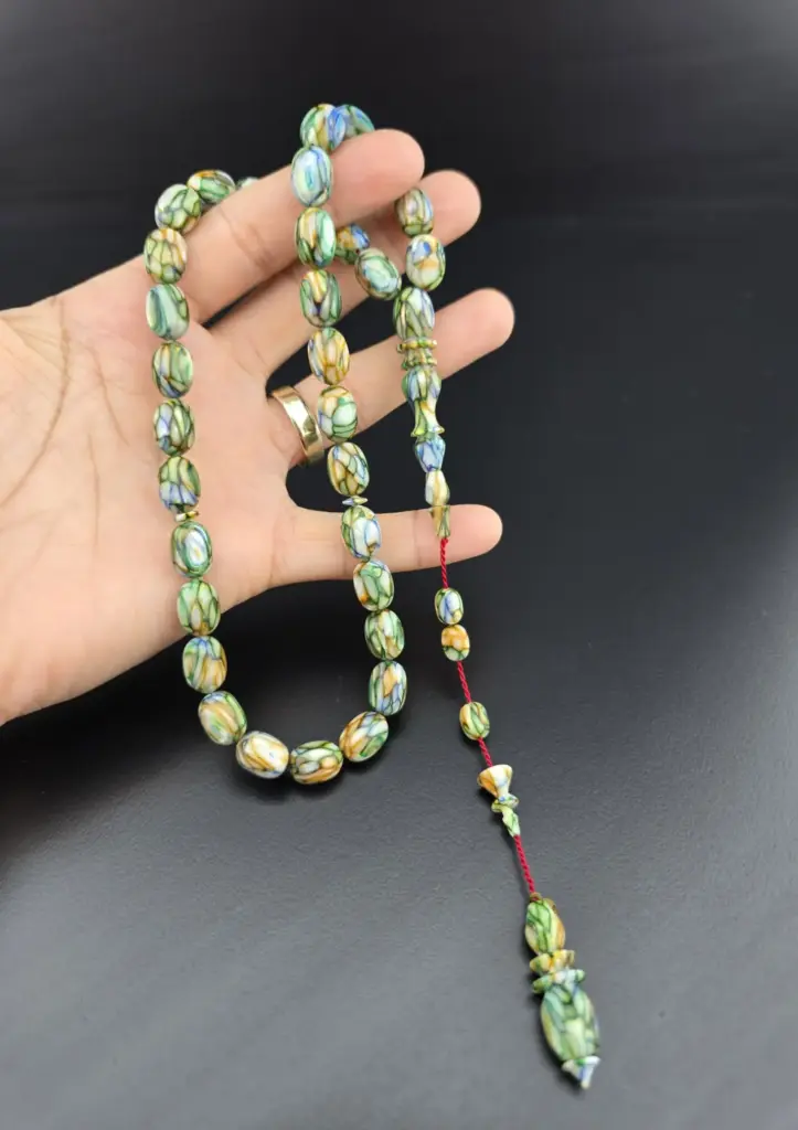 Diver Master Signed 1st Class Workmanship French Galalith Rosary - 7