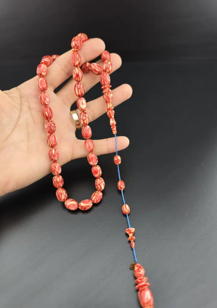 Diver Master Signed 1st Class Workmanship French Galalith Rosary - 8