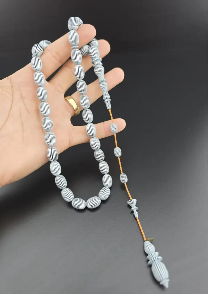 To Diver Master Signed 1st Class Workmanship – French Galalith Rosary - 5