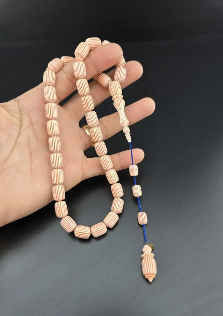 To Diver Master Signed 1st Class Workmanship – French Galalith Rosary - 6