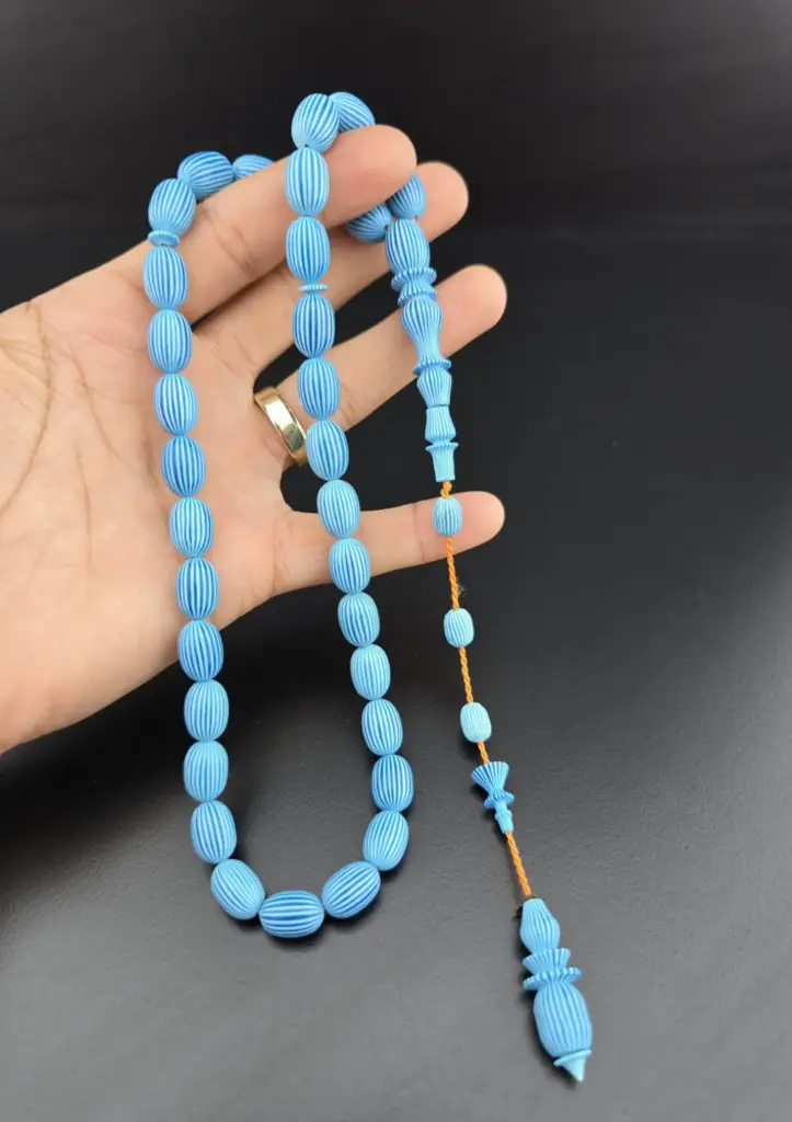 To Diver Master Signed 1st Class Workmanship – French Galalith Rosary - 8