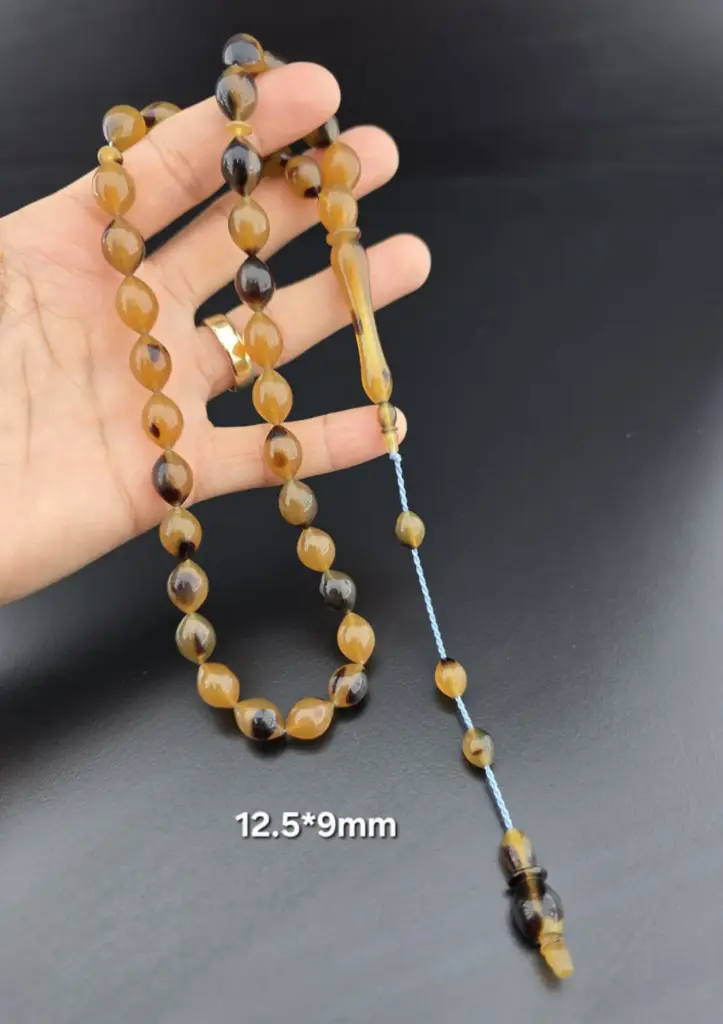 To Diver Master Signed 1st Class Workmanship – French Galalith Rosary - 9