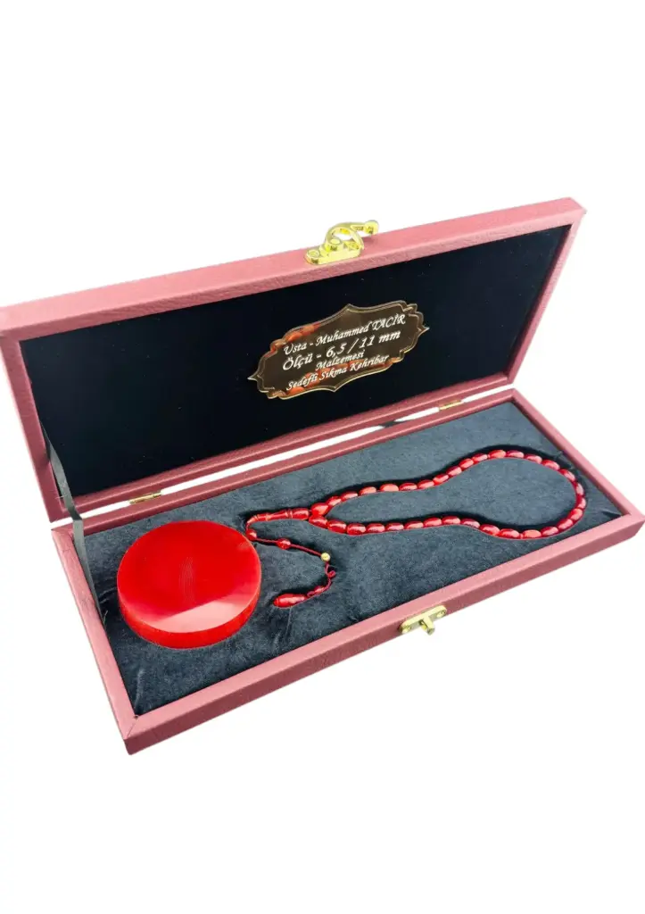 Muhammed Tacir Master’s Work – Pearl Squeezed Amber & Object Set in Special Design Box - 6