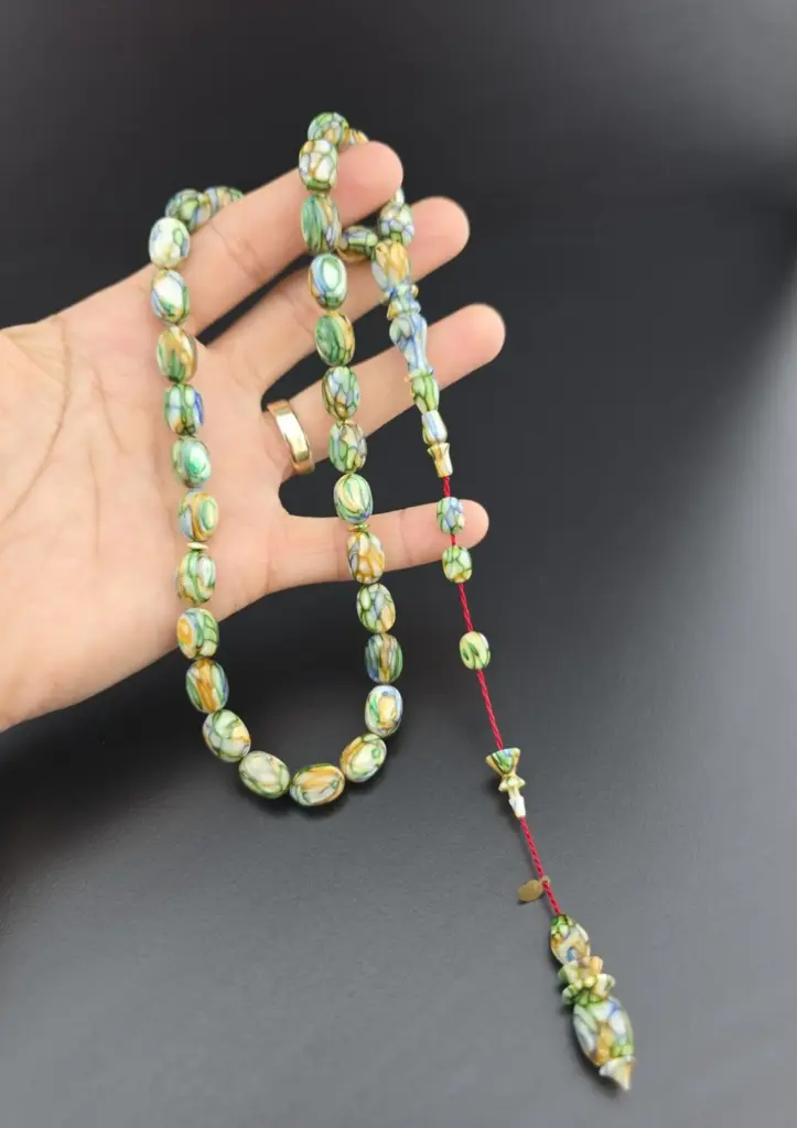 Diver Master Signed 1st Class Workmanship French Galalith Rosary - 1